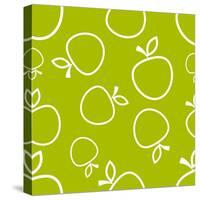 Pattern Circuit Apples-frostyara-Stretched Canvas