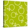 Pattern Circuit Apples-frostyara-Stretched Canvas