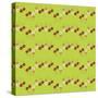 Pattern Coquelicot Lime-Anne Cote-Stretched Canvas