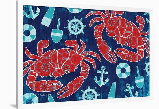 Pattern Crabs-Paul Brent-Framed Art Print