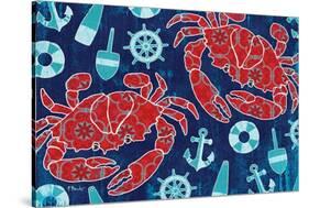 Pattern Crabs-Paul Brent-Stretched Canvas