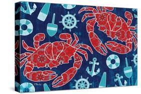 Pattern Crabs-Paul Brent-Stretched Canvas