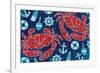 Pattern Crabs-Paul Brent-Framed Art Print