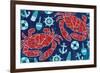 Pattern Crabs-Paul Brent-Framed Art Print