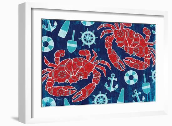 Pattern Crabs-Paul Brent-Framed Art Print