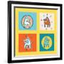 Pattern Dogs 1-Miguel Balbás-Framed Giclee Print