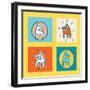 Pattern Dogs 1-Miguel Balbás-Framed Giclee Print
