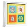 Pattern Dogs 1-Miguel Balbás-Framed Giclee Print