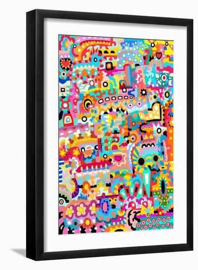 Pattern Dogs 2-Miguel Balbás-Framed Giclee Print