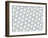 Pattern E?toiles Silver-Anne Cote-Framed Giclee Print