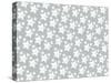 Pattern E?toiles Silver-Anne Cote-Stretched Canvas