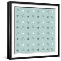 Pattern Flakes&Stars-Effie Zafiropoulou-Framed Giclee Print