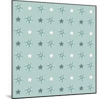 Pattern Flakes&Stars-Effie Zafiropoulou-Mounted Giclee Print