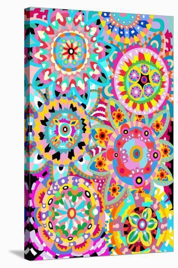 Pattern Flowers 1-Miguel Balb?s-Stretched Canvas