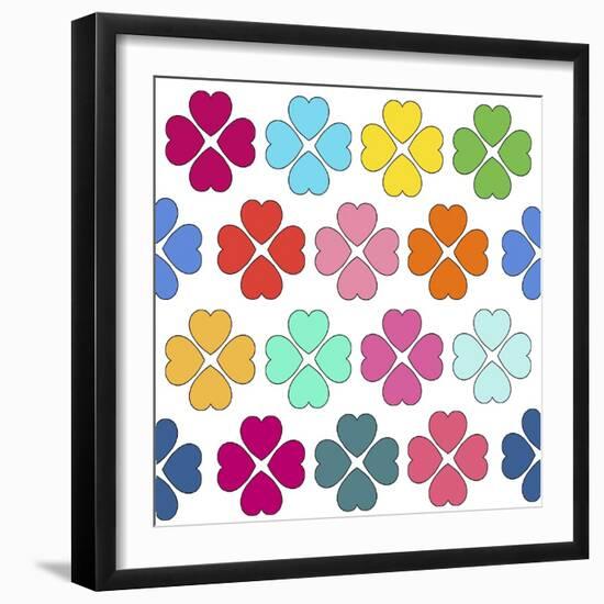 Pattern Flowers 2-Miguel Balbás-Framed Giclee Print