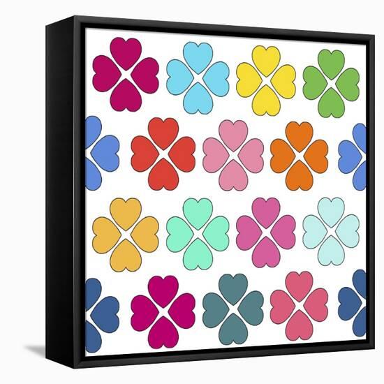 Pattern Flowers 2-Miguel Balbás-Framed Stretched Canvas