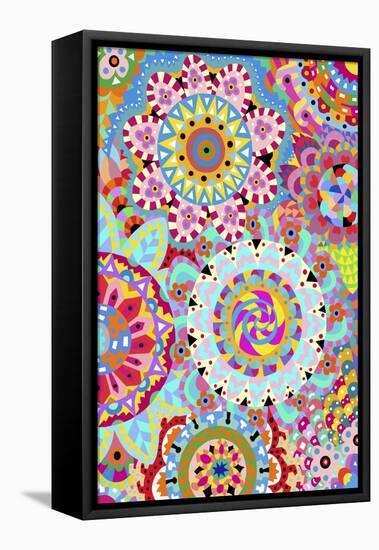 Pattern Flowers 2-Miguel Balb?s-Framed Stretched Canvas