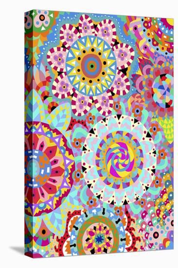 Pattern Flowers 2-Miguel Balb?s-Stretched Canvas