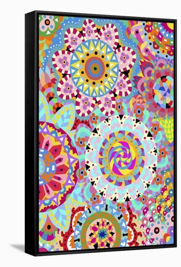 Pattern Flowers 2-Miguel Balb?s-Framed Stretched Canvas