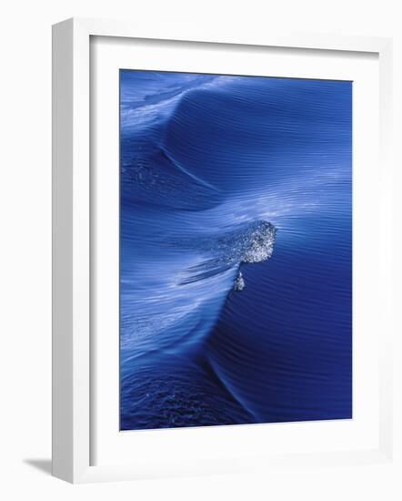 Pattern from Wake Behind Boat, Inside Passage, Alaska, USA-Nancy Rotenberg-Framed Photographic Print