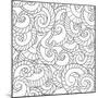 Pattern from Waves-null-Mounted Art Print