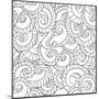 Pattern from Waves-null-Mounted Art Print