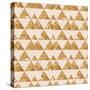 Pattern Geometric with Triangle and Plant Elements-Little_cuckoo-Stretched Canvas