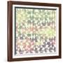 Pattern Geometric with Triangle and Plant Elements-Little_cuckoo-Framed Art Print