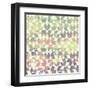 Pattern Geometric with Triangle and Plant Elements-Little_cuckoo-Framed Art Print