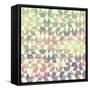 Pattern Geometric with Triangle and Plant Elements-Little_cuckoo-Framed Stretched Canvas