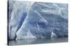 Pattern in blue ice of Grey Glacier, Torres del Paine National Park, Chile, Patagonia-Adam Jones-Stretched Canvas
