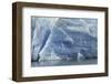 Pattern in blue ice of Grey Glacier, Torres del Paine National Park, Chile, Patagonia-Adam Jones-Framed Photographic Print