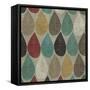 Pattern Leaves-Anna Polanski-Framed Stretched Canvas