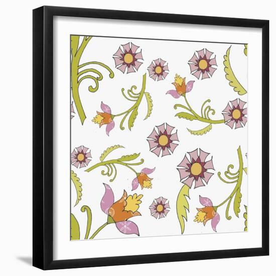 Pattern Lilac Flowers-Effie Zafiropoulou-Framed Giclee Print