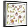 Pattern Lilac Flowers-Effie Zafiropoulou-Framed Giclee Print