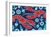 Pattern Lobsters-Paul Brent-Framed Art Print