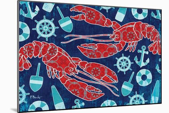 Pattern Lobsters-Paul Brent-Mounted Art Print