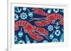 Pattern Lobsters-Paul Brent-Framed Art Print