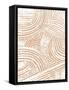 Pattern Maze in Apricot I-June Vess-Framed Stretched Canvas