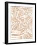 Pattern Maze in Apricot II-June Vess-Framed Art Print