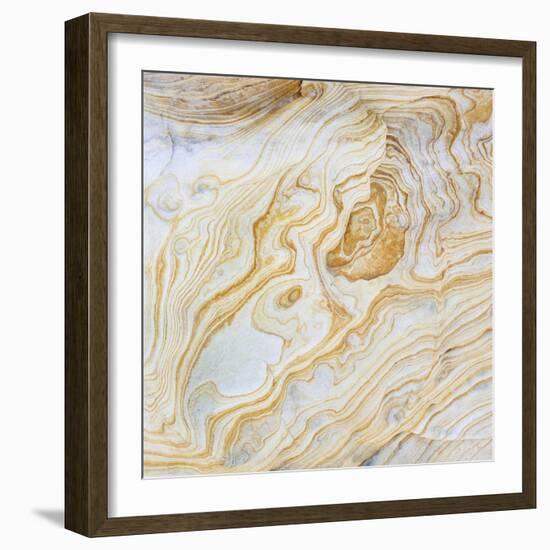 Pattern of Layers on Sandstone Rock, Grand Staircase-Escalante National Monument, Utah, Usa-null-Framed Photographic Print