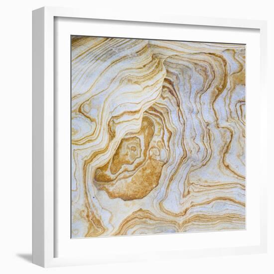 Pattern of Layers on Sandstone Rock, Grand Staircase-Escalante National Monument, Utah, Usa-null-Framed Photographic Print