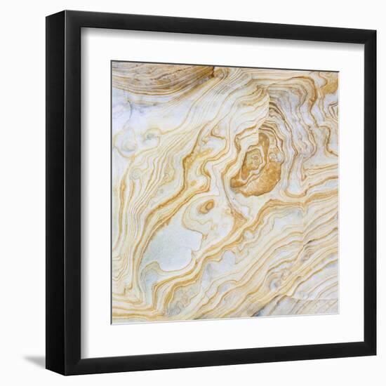 Pattern of Layers on Sandstone Rock, Grand Staircase-Escalante National Monument, Utah, Usa-null-Framed Premium Photographic Print