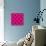 Pattern or Texture with Black Polka Dots on Neon Pink Background-IngaLinder-Stretched Canvas displayed on a wall