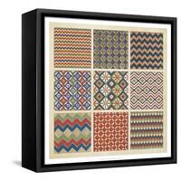 Pattern Patch I-Vision Studio-Framed Stretched Canvas