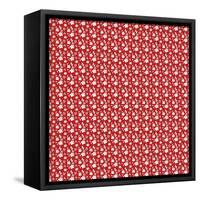 Pattern Petite Flowers on Cinnamon-Effie Zafiropoulou-Framed Stretched Canvas