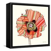 Pattern Poppy-Stripes-Robbin Rawlings-Framed Stretched Canvas