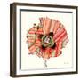 Pattern Poppy-Stripes-Robbin Rawlings-Framed Art Print