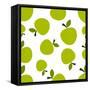 Pattern Silhouette Apples-frostyara-Framed Stretched Canvas