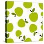 Pattern Silhouette Apples-frostyara-Stretched Canvas